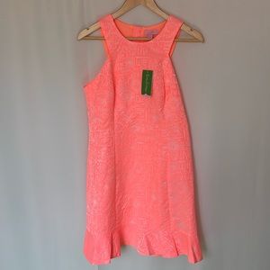 Lilly Pulitzer Liana Dress in Peachy Pink. Size 8. New With Tags